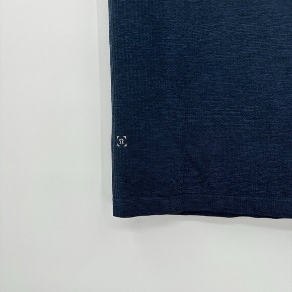 LULULEMON short sleeve polo shirt golf outdoor knit business casual blue SMALL - Picture 6 of 6
